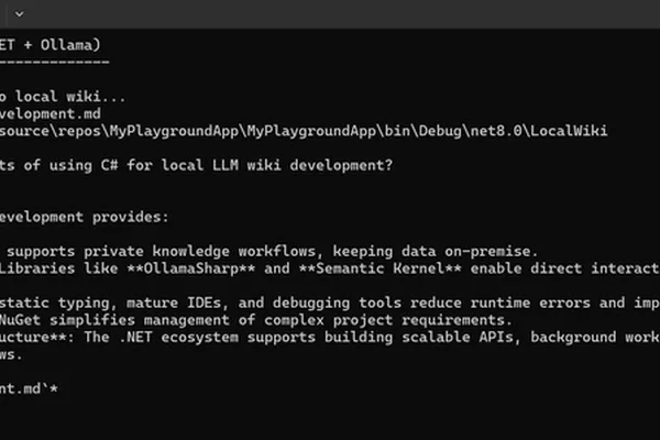 Developers build local LLM Wiki in C# with Ollama, Kimi as RAG alternative