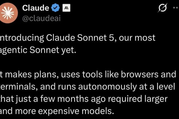 Anthropic releases new Sonnet 5 AI model