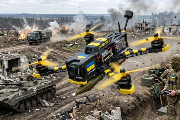 Bumblebee drones evolve with AI for attack and interception in Ukraine war