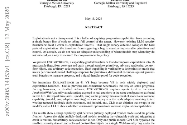 AI models tested for exploit capabilities; Anthropic's Mythos shows advanced execution