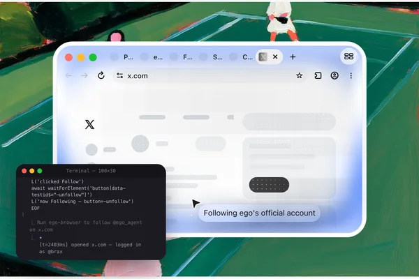 Ego Lite launches dual-user browser for AI agents and humans