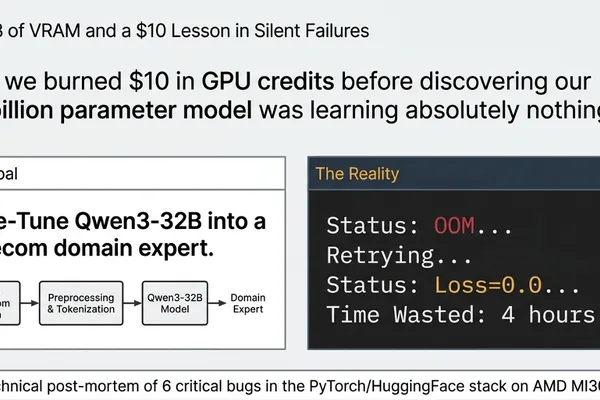 Qwen3 32B fine-tuning fails on AMD MI300X