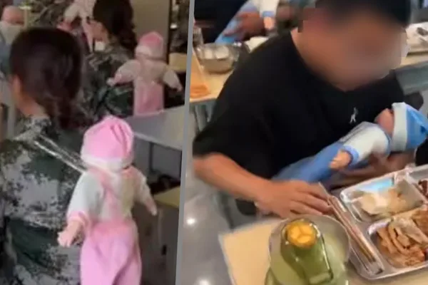 Chinese school uses baby dolls to teach empathy to rebellious teens