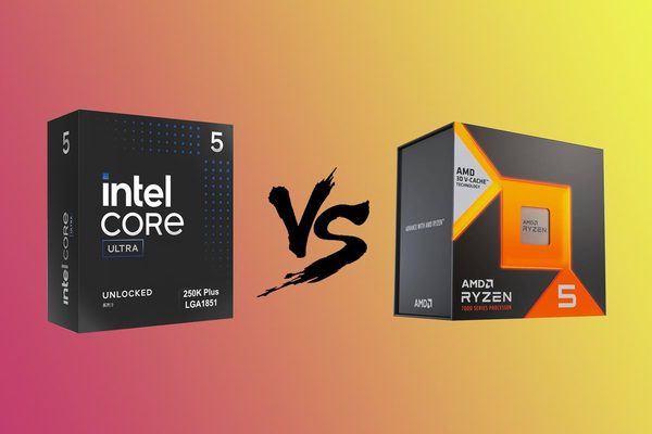 Intel Core Ultra 5 250K Plus 挑战 AMD Ryzen 5 7600X3D，争夺中端游戏市场