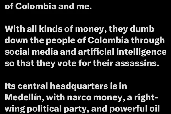 Colombian President Alleges US Senators Trump & Rubio Behind Destabilization Network