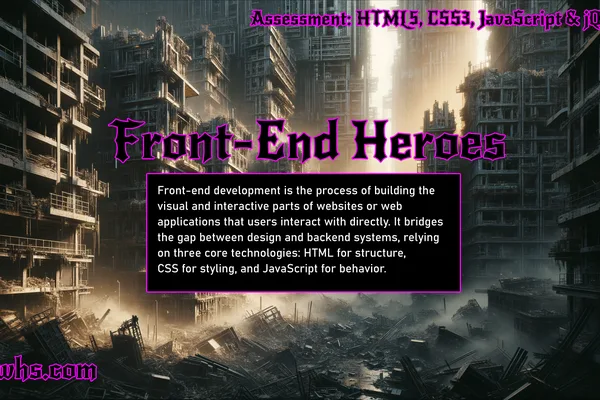 Front-end development explained: HTML, CSS, and JavaScript core