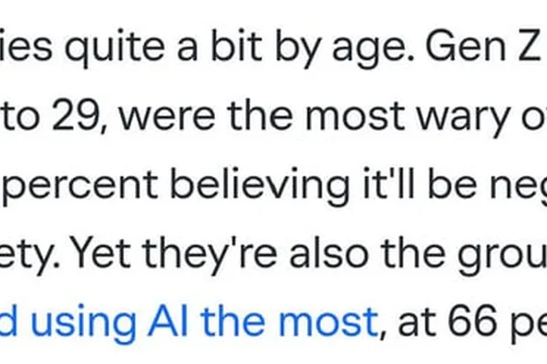 Gen Z shows apprehension towards AI but remains its largest consumer