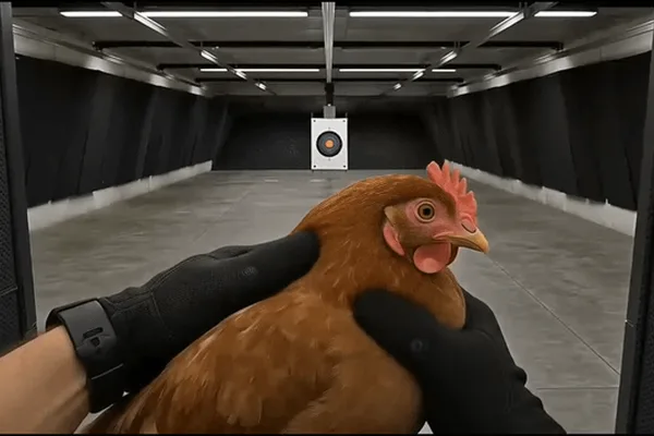 Lingbot-World-2 enables real-time game development with unique chicken weapon