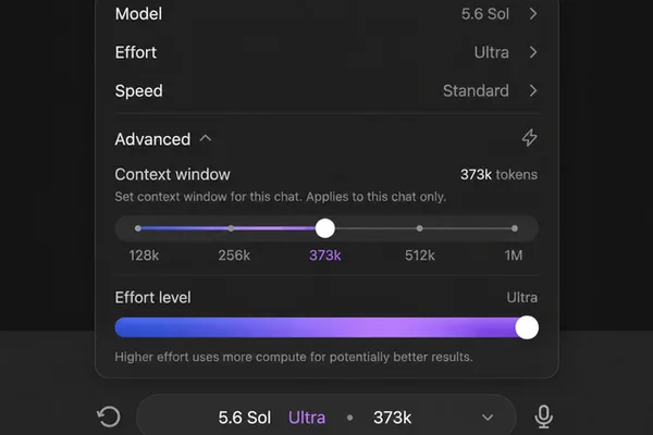 OpenAI Codex user suggests context window slider feature