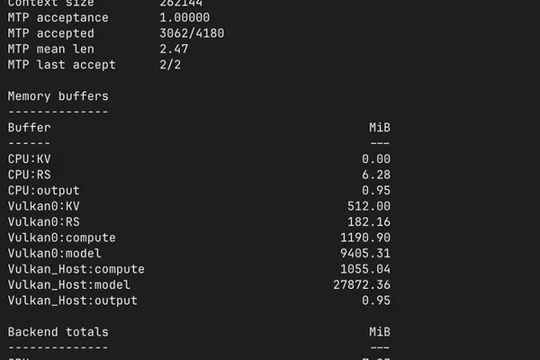 User develops script to analyze llama.cpp memory usage