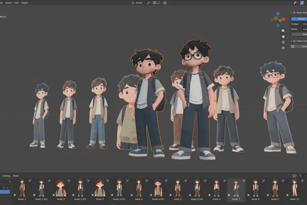 Blender tools streamline 3D asset generation and video conversion