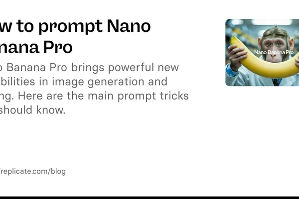 Replicate launches Nano Banana Pro with advanced text and logic understanding