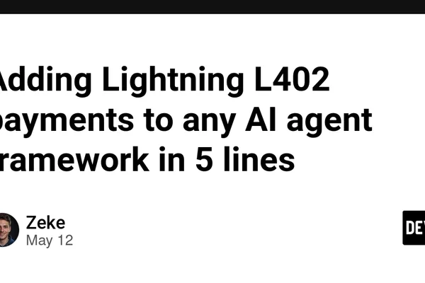 AI agents can now accept Lightning Network payments