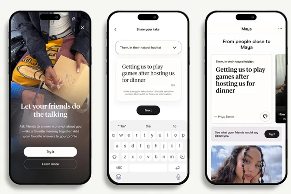 Hinge adds 'Friend's Take' feature for user testimonials