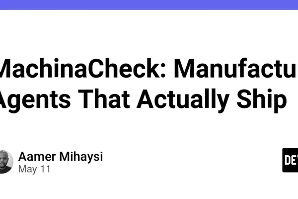 MachinaCheck uses specialized agents to ensure manufactured parts are machinable