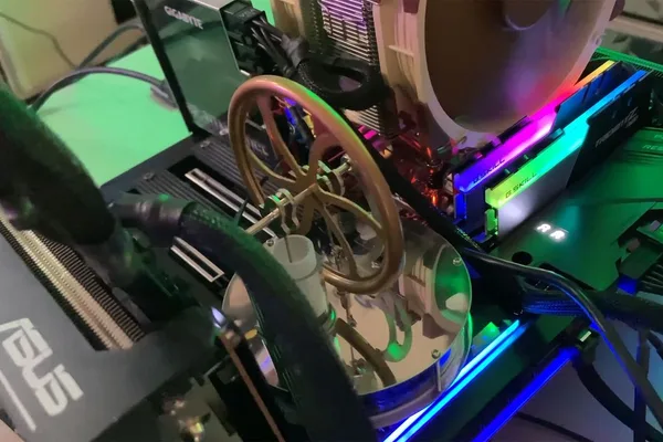 Windows 专家为 AMD Threadripper 使用 19 世纪斯特林发动机进行冷却