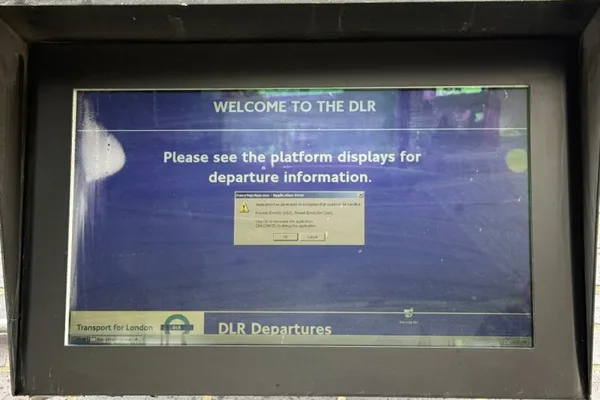 Windows XP found running on London's driverless railway