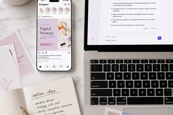 AI-powered Instagram caption generation for Canva templates