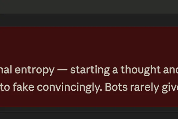 User's attempt to make Claude sound human fails