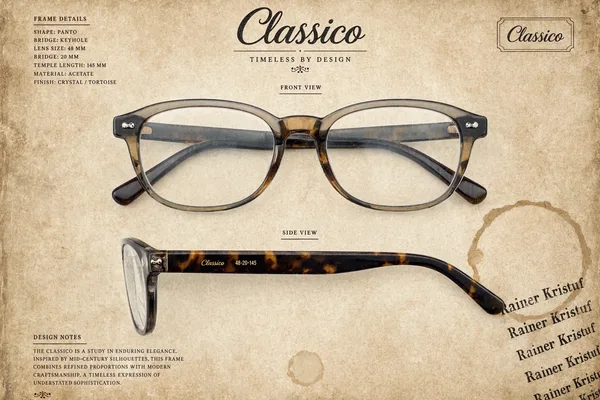 新款Classico Panto眼镜设计融合达达主义与AI