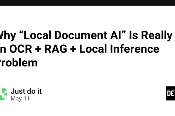 Local Document AI Needs OCR, RAG, and Local Inference
