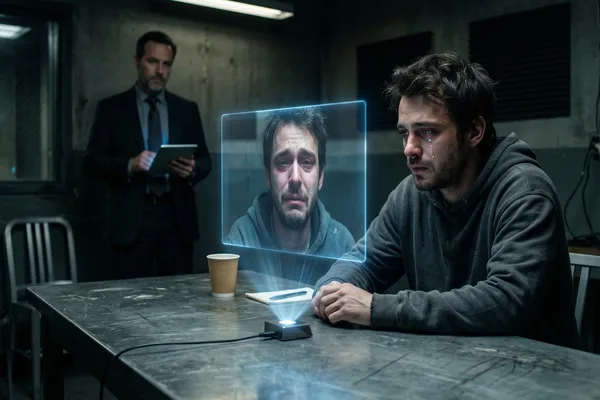AI-generated apology video prompts suspect to confess