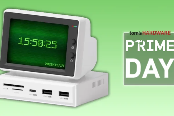 Retro mini LCD screen with USB hub drops to $79.99