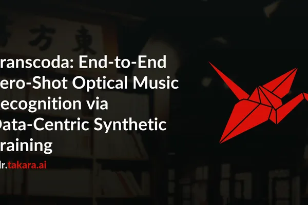 Transcoda system achieves zero-shot optical music recognition