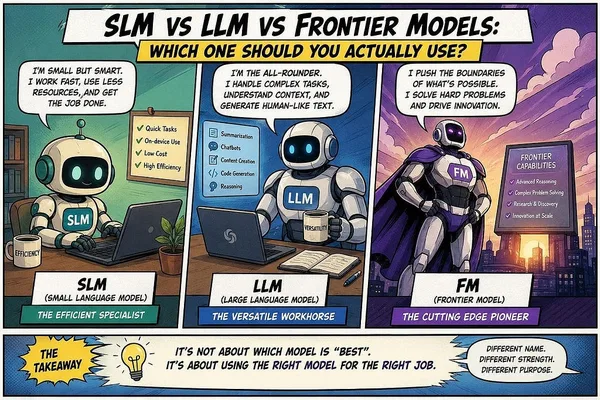 LLMs, SLMs, and Frontier Models: Understanding AI Language Model Categories