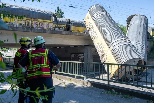 Freight train crash kills one in Munich, Germany