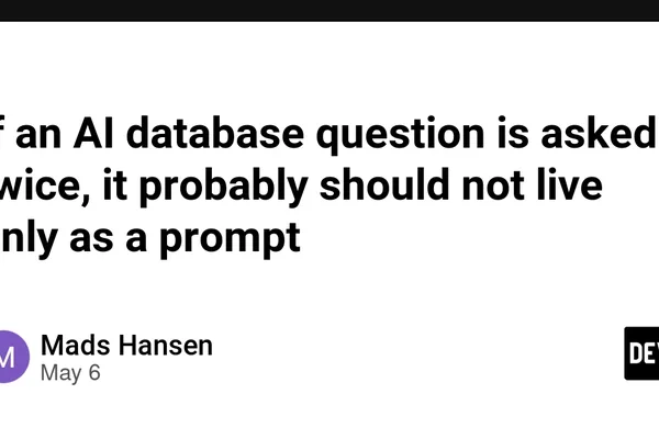 AI databases evolve from one-off prompts to repeatable reporting workflows