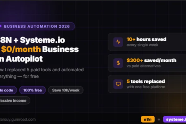 Automated Business Built with n8n and Systeme.io for Free