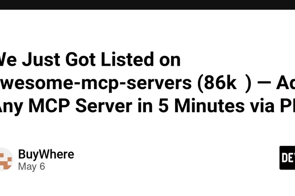 BuyWhere MCP Server gains visibility on major GitHub directory for AI agents
