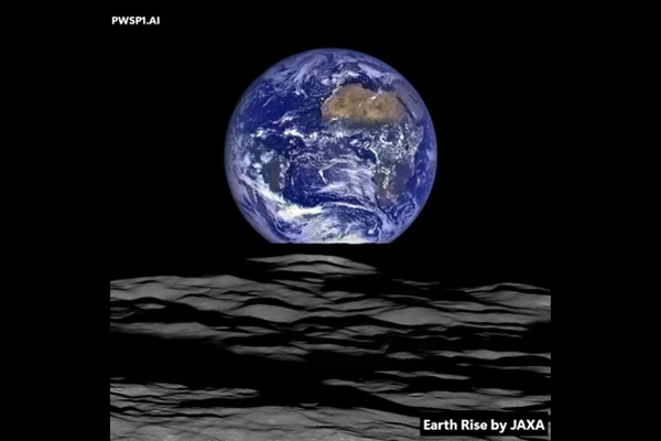 JAXA's Kaguya spacecraft re-enacts Earthrise using AI