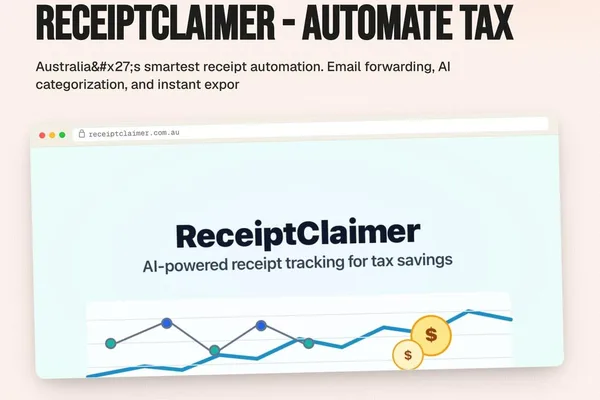 ReceiptClaimer 推出澳大利亚人工智能驱动的税务自动化服务