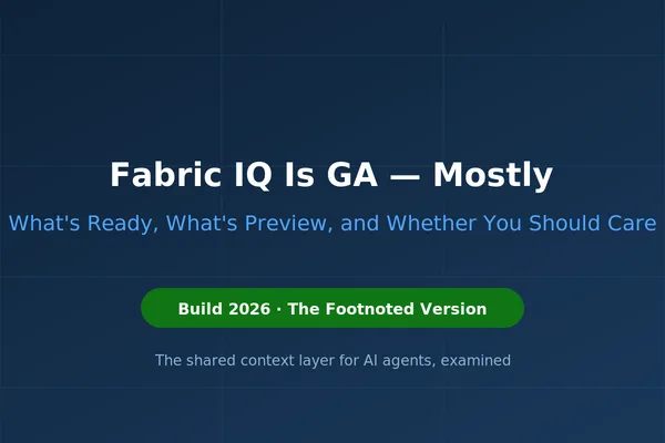 Microsoft Fabric IQ AI feature reaches general availability