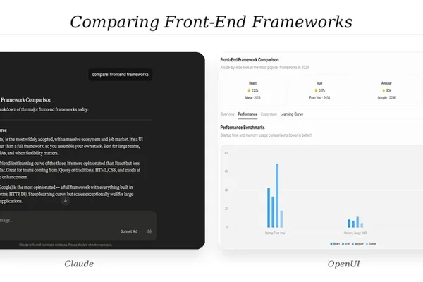 OpenUI 使 AI 能够渲染结构化界面，而不仅仅是文本