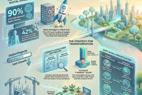 Infographic released on closing the digital skills gap