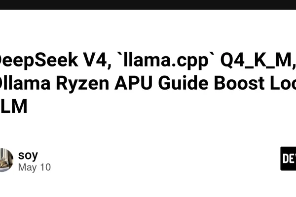 DeepSeek V4 benchmarks show 85 tok/s at 524k context; Ollama guide for Ryzen APUs released