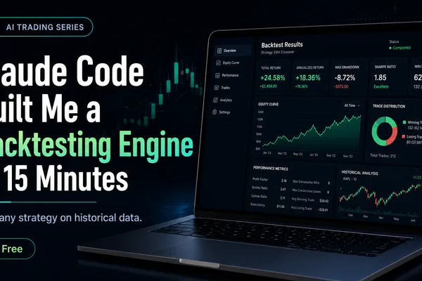 Claude Code assists user in building financial backtesting engine