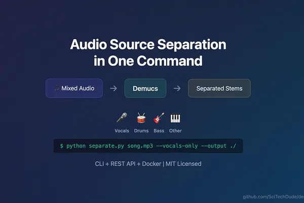Meta's Demucs Model Transformed into Production-Ready Audio Separation API