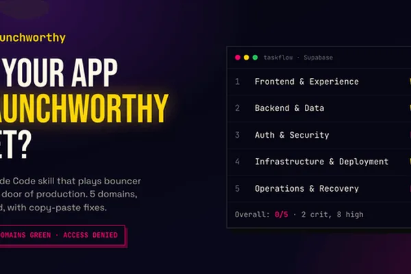 New Claude Code skill audits AI-generated apps for critical security flaws