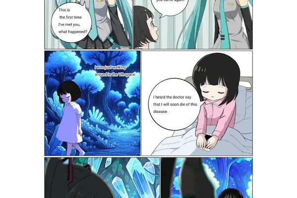 AI-generated manga "Two Mikus" Part 2 released
