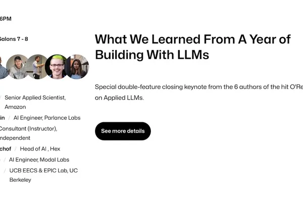 Eugene Yan shares insights on LLM system building and AI engineering trends