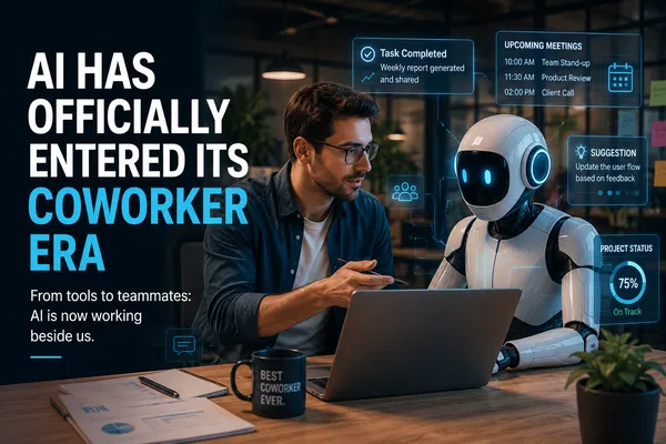 AI enters 'coworker era' with 18 key updates, author claims