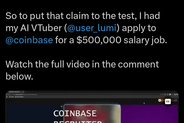 Community AI Secures High-Paying Job Interview at Coinbase