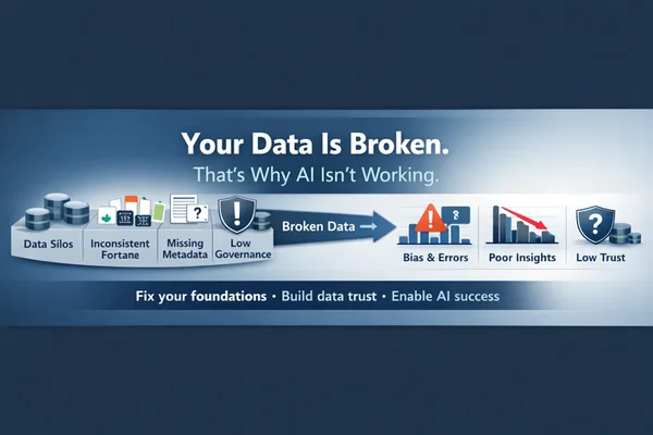 AI projects fail due to broken data foundations, not algorithms