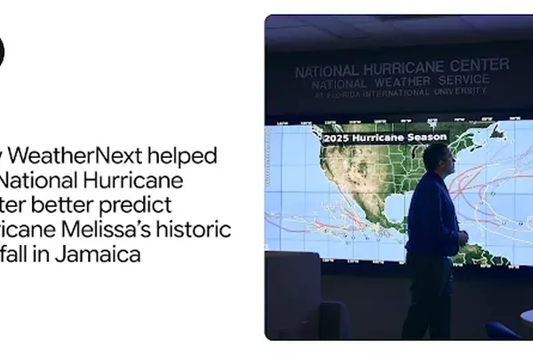 Google DeepMind's WeatherNext AI predicts historic Category 5 hurricane landfall