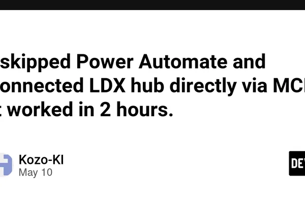 CEO connects Copilot Studio to LDX hub via MCP in 2 hours