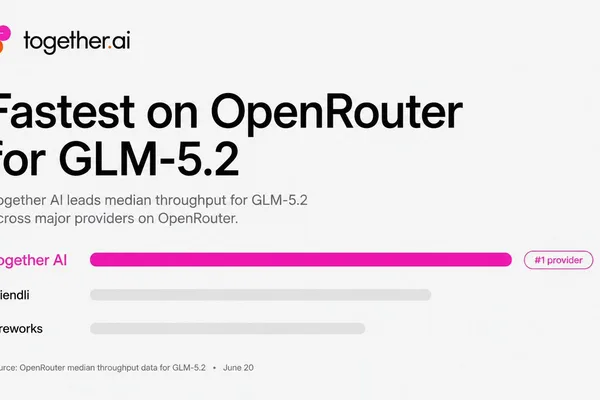 Together AI offers fast GLM-5.2 inference with optimized serving